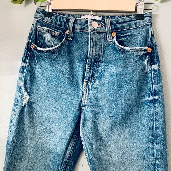 Zara denim distressed jean - Picture 3 of 6